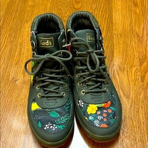 Keds Kids Floral Green High-Top Sneakers Rainboot